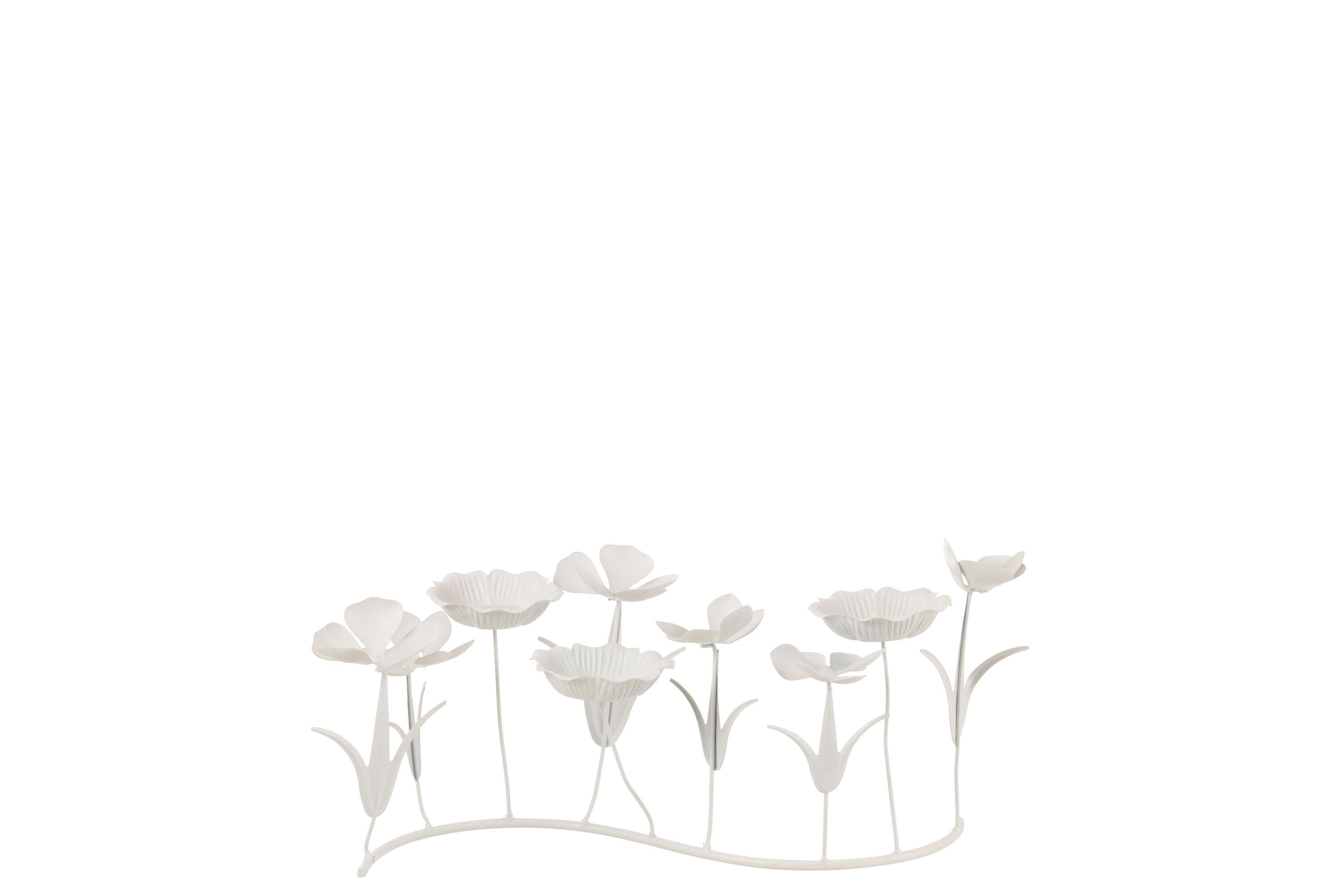 Подсвечник "Цветы" 48x9,5x15см