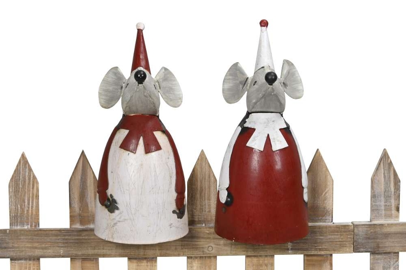 Декор "Мышка" в ассортименте 13x10xH23см