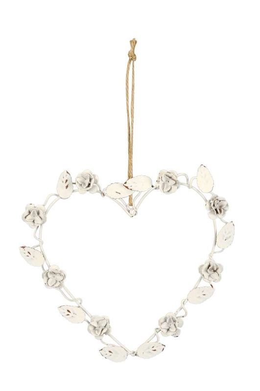 Декор подвесной "Сердце" 18x17см + 14см подвес