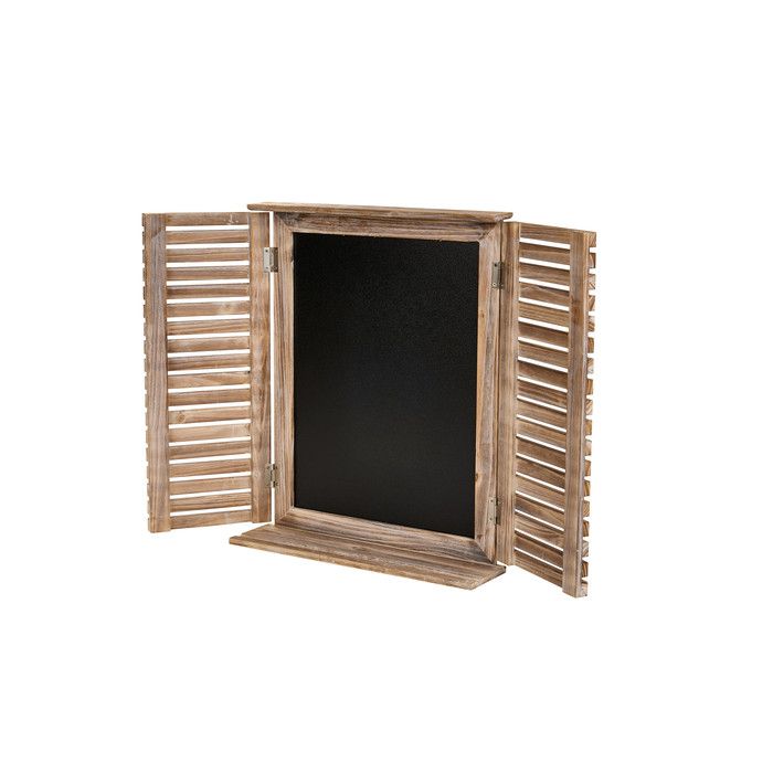 Доска грифельная декоративная с полочкой "Окно" 40x10x49см
