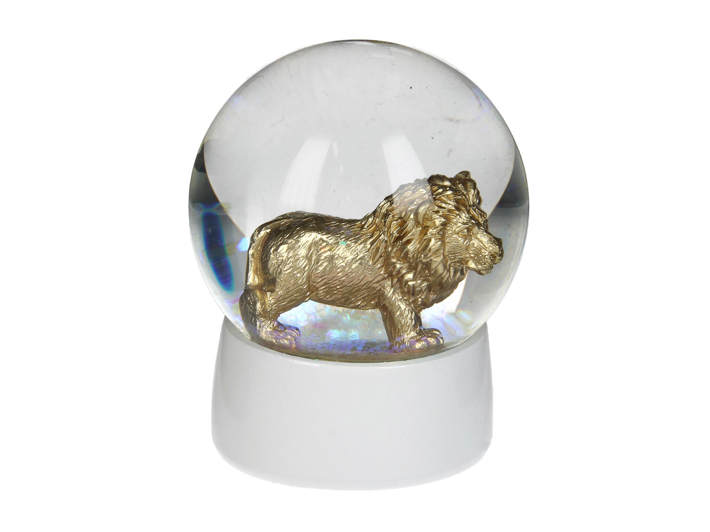 Декор "Снежный шар -Лев" 6.5см