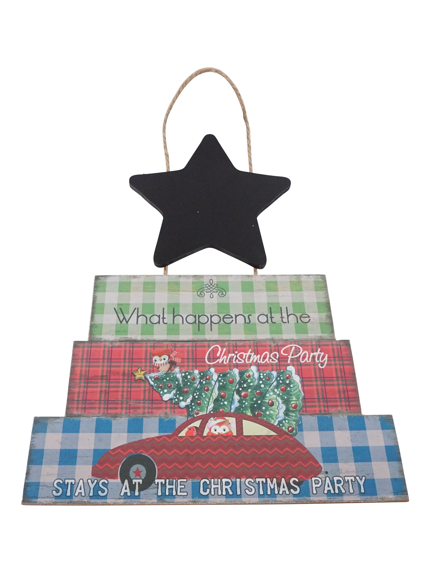 Доска декоративная подвесная "Рождество" 35x24см