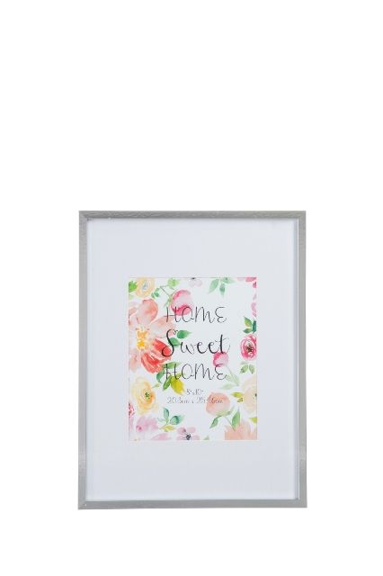 Фоторамка "Дом милый Дом" серебро 34х3х44см