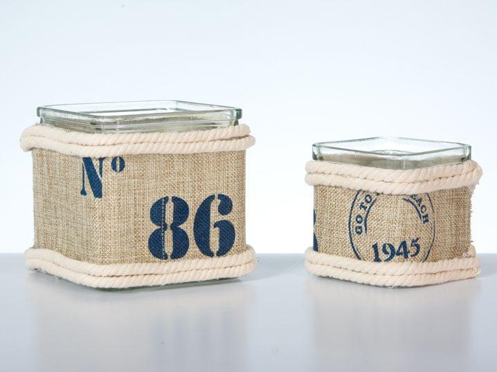 Набор из 2-х подсвечников "Время моря" 12х10х12см