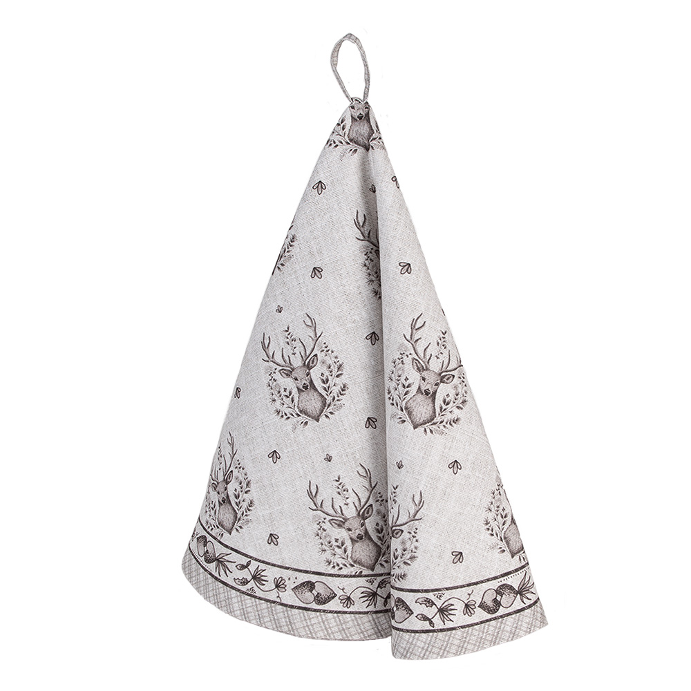 Полотенце кухонное "Олень" Ø 80см