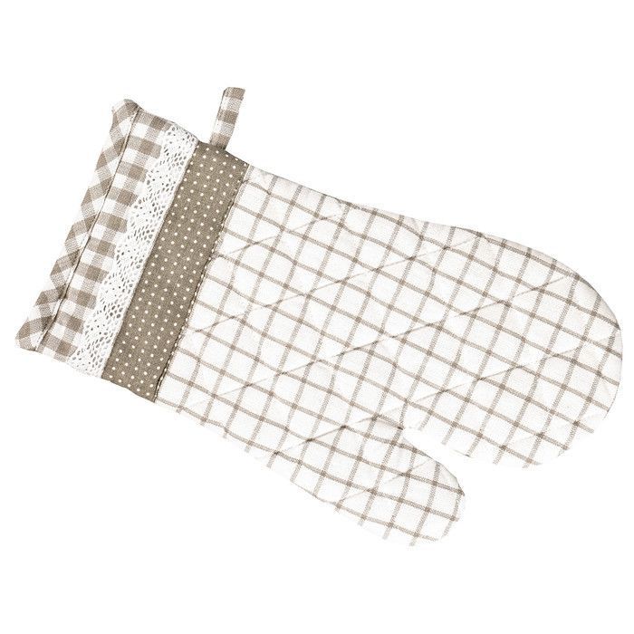 Прихватка-варежка "Карлотта" беж 19х32см