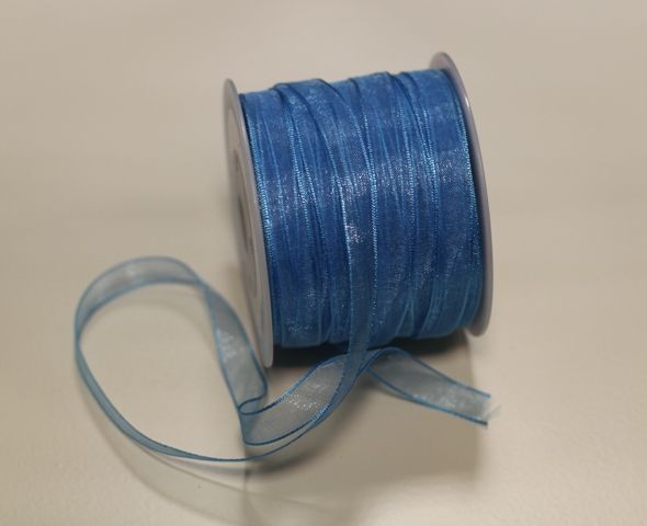 Тесьма "Органза" голубая 10ммх50м