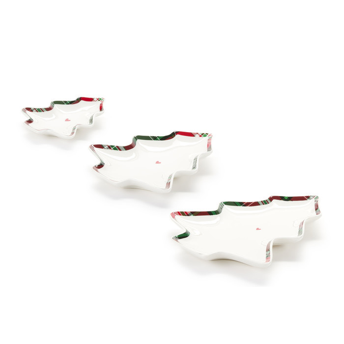 Набор из 3-х блюд "Елочки-Queen Mary" 14x11x1,7см/ 25x17,55x2,2см/ 29x24x2,5см