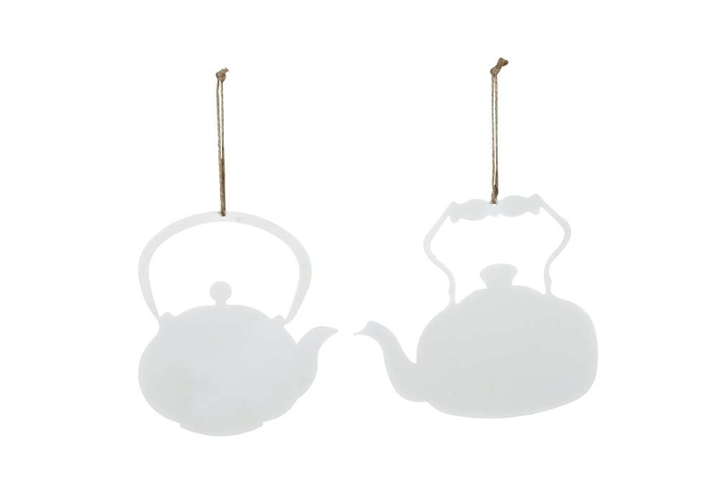 Декор подвесной "Чайник" в ассортименте 18,5xH20,5см / 22xH20см + 12см подвес