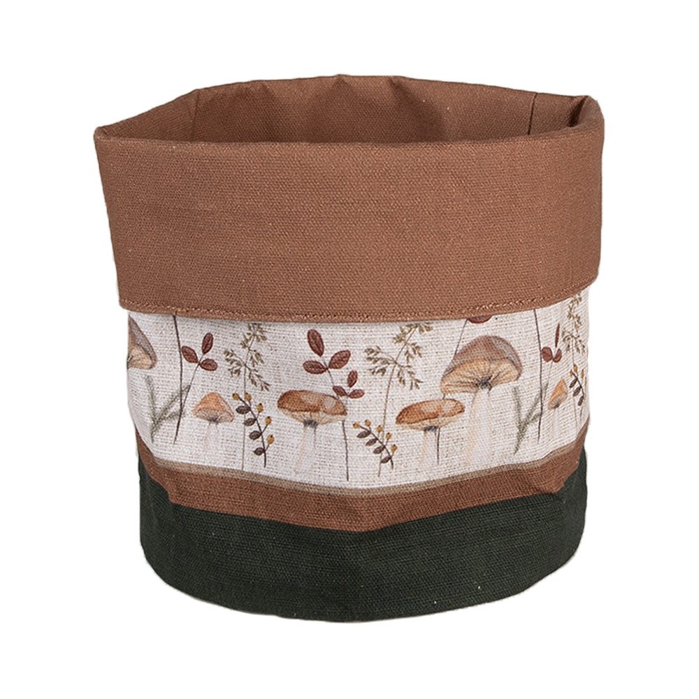 Корзинка декоративная "Грибы" Ø 15x16см