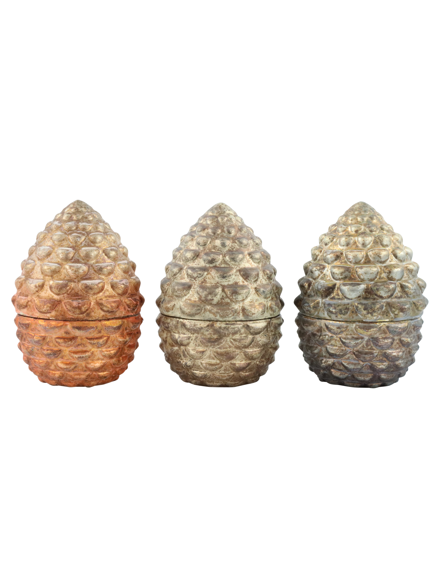 Бонбоньерка декоративная "Шишка" в ассортименте 10x10x10см