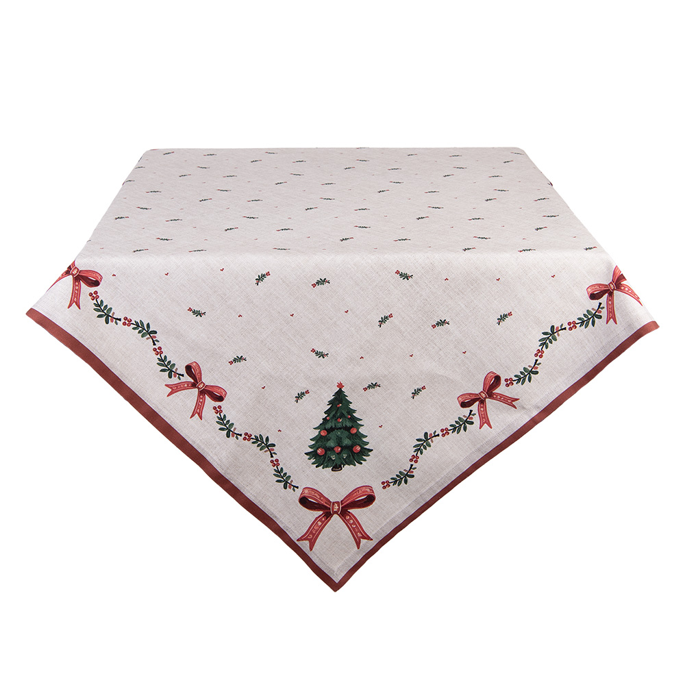 TCH01 Скатерть "С Рождеством" квадратная 100x100см