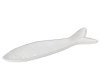 Блюдо декоративное "Рыба" белое 34,5x9,5x2,2см