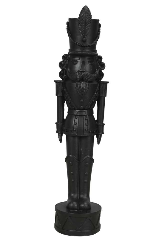 Декор "Щелкунчик" черный большой 9x8xH37см