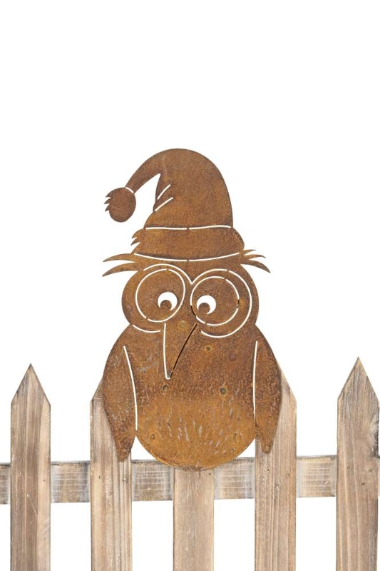 Декор "Сова в колпачке" рустик 17x4xH26см