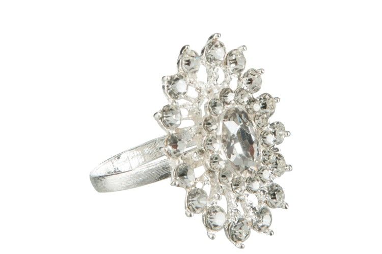 Набор из 4-х колец для салфеток "Кристалл" 6см