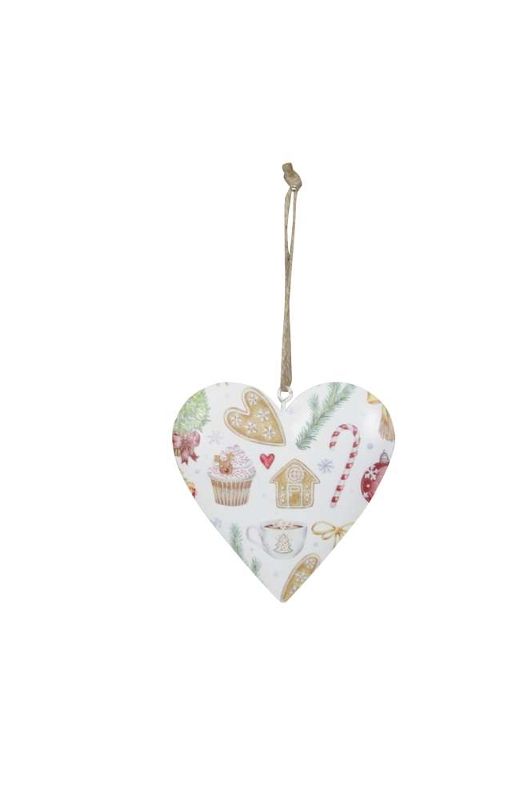 Декор подвесной "Сладкое сердце" 9,5х10см + 9см подвес