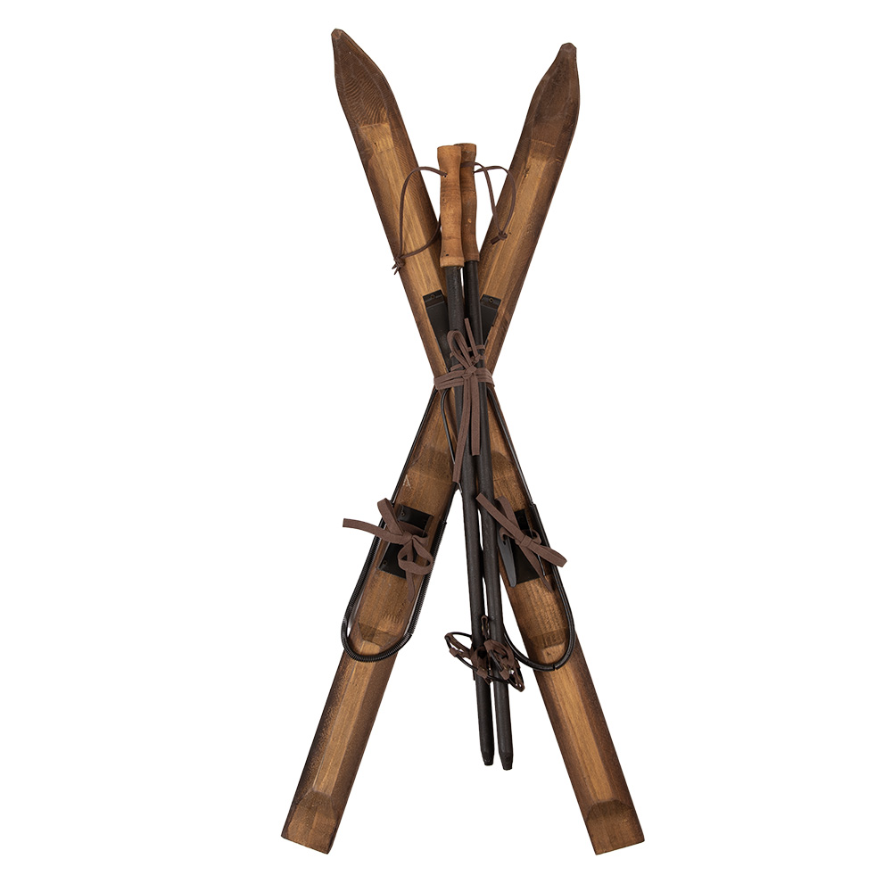 Декор  "Лыжи с палками" большие 24x10x90см