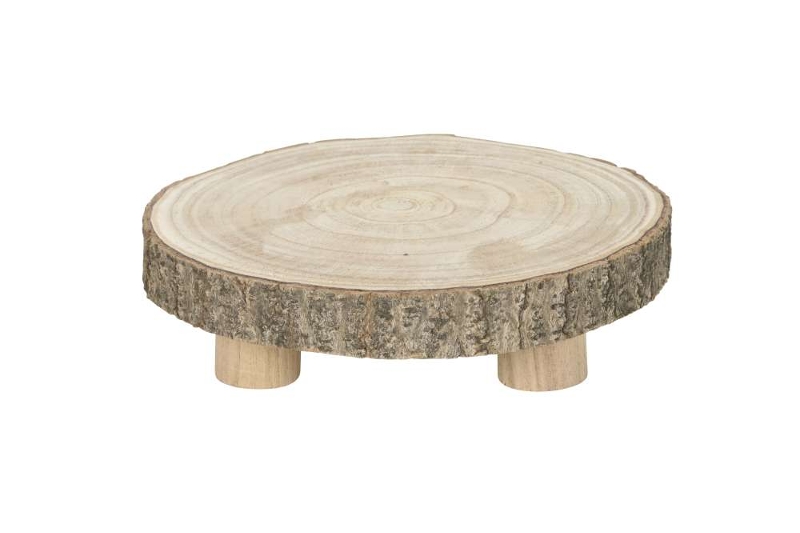 Подставка декоративная "Спил" малая D22xH6см