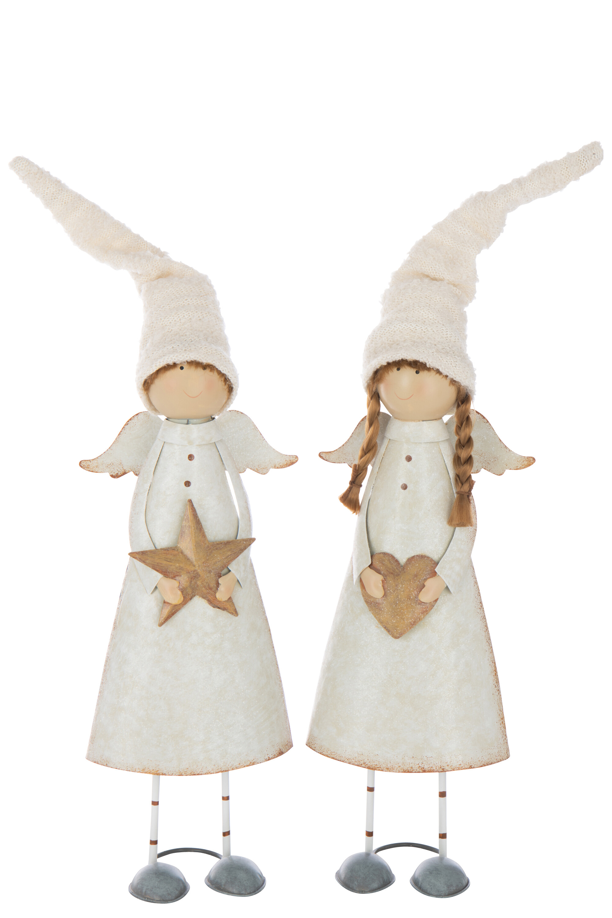 Декор "Ангел со звездой/Ангел с сердечком" большой в ассортименте 15,5x10x59см