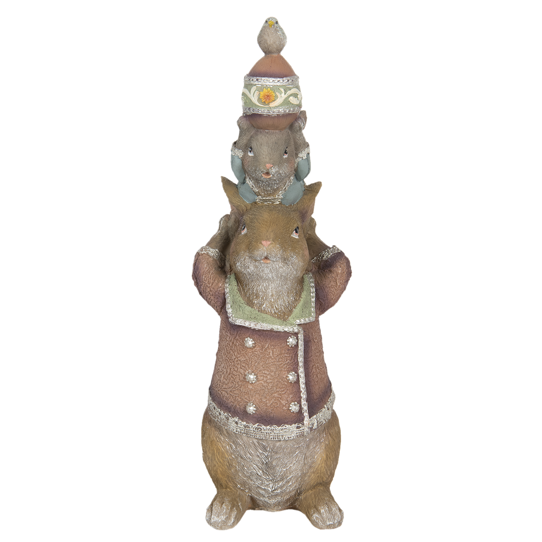 Декор "Кролики" 12х11х34см