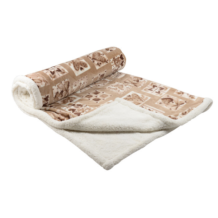 Плед "Сердечки" большой 160х190см