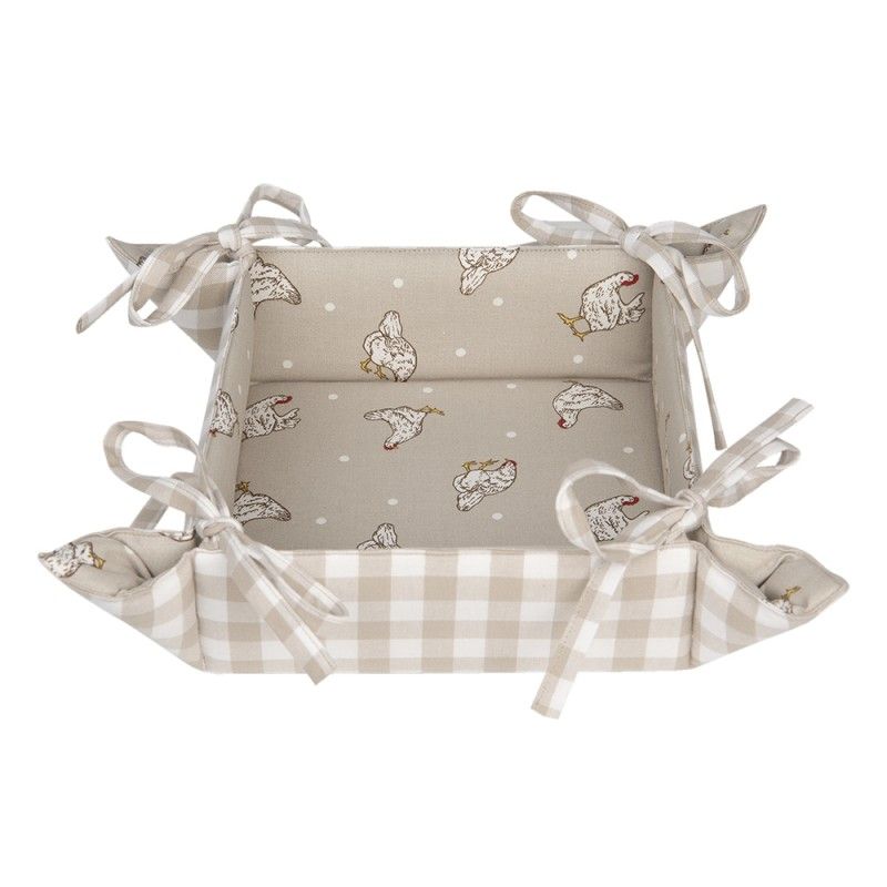 Корзинка для хлеба "Курочки" 35х35х8см