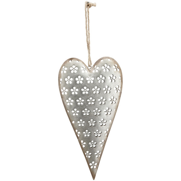 Декор подвесной "Ажурное сердце" 9,5x2x18,5см