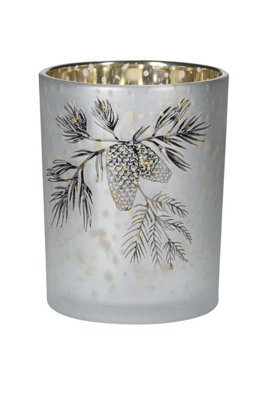 Подсвечник "Еловая ветка" 10x12см