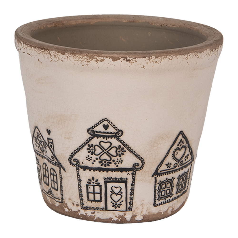 Кашпо "Домики" малое Ø 12x11см