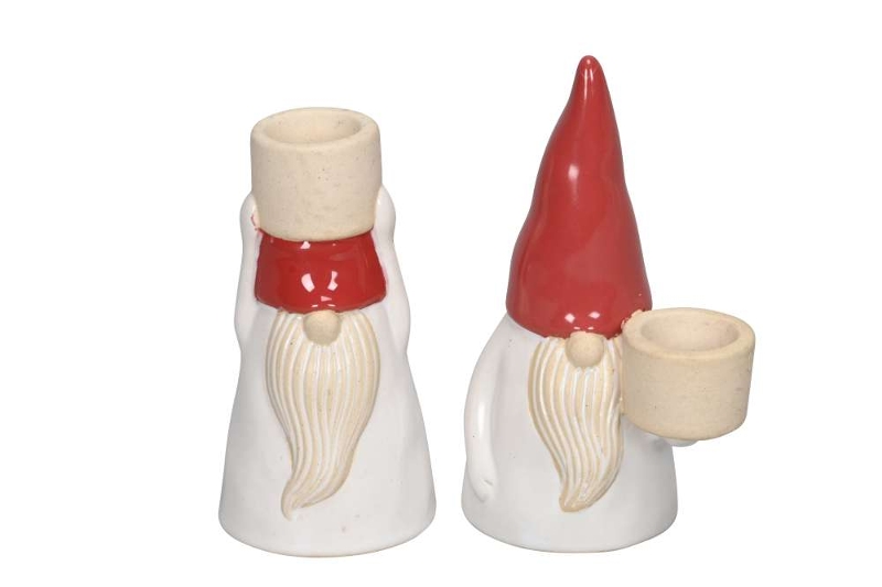 Подсвечник "Гном" в ассортименте D6xH11см / 7x7xH13см