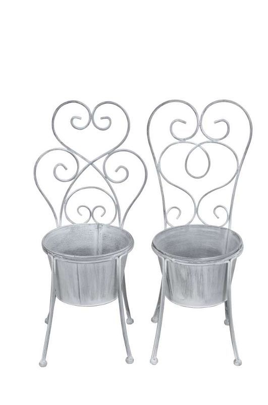 Кашпо "Стул" в ассортименте 19x17x45см / 21x17x45см