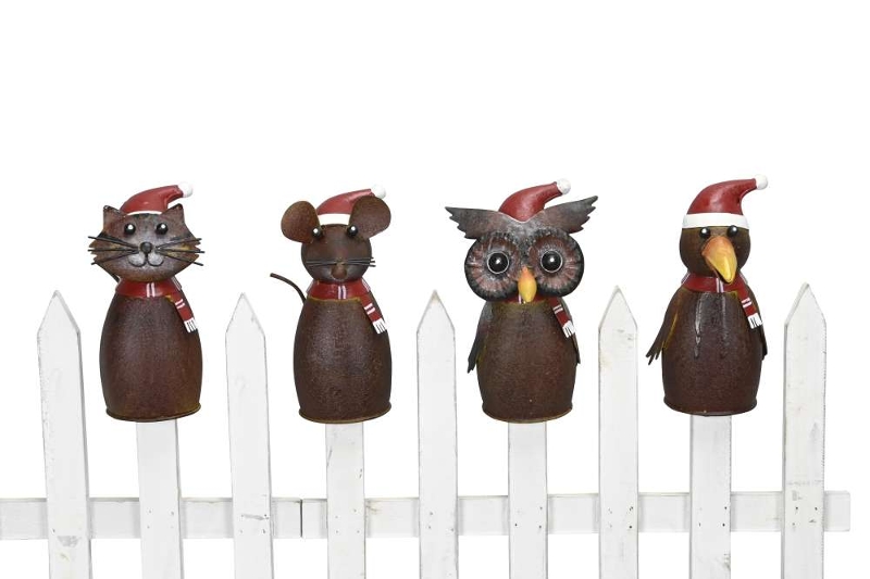 Декор "Кот/Мышь/Сова/Ворон" в ассортим 8x7x16см /11x8x16см/ 12x8x16,5см 11x10x16,5см