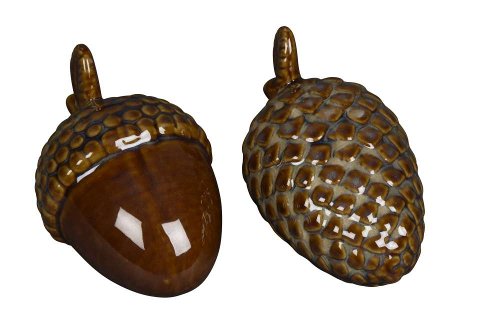 Декор "Желудь/Шишка" в ассортименте 10,5x7xH7см/ 11x7xH7см