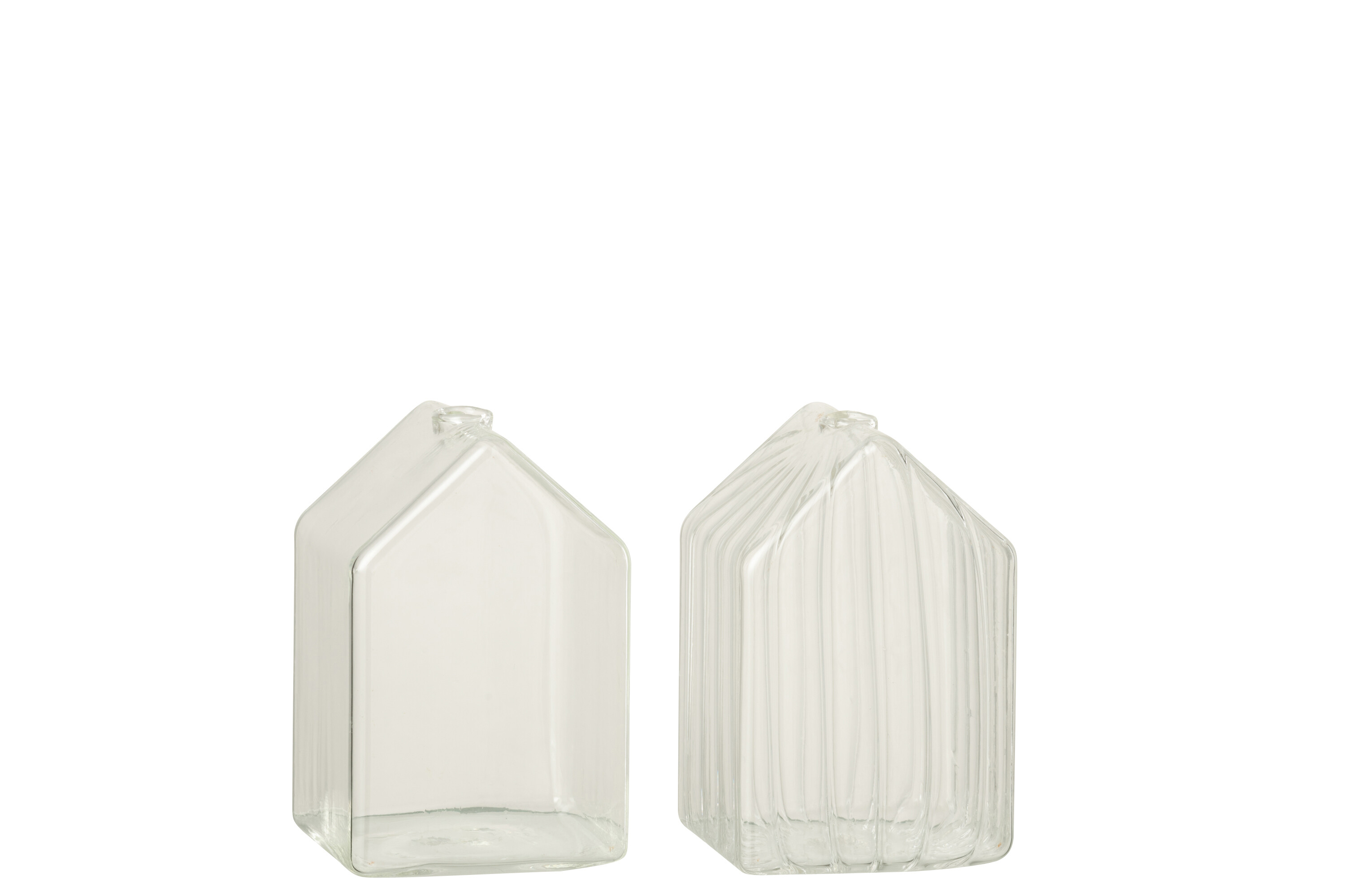 Декор "Домик" прозрачный малый 7x6x11см