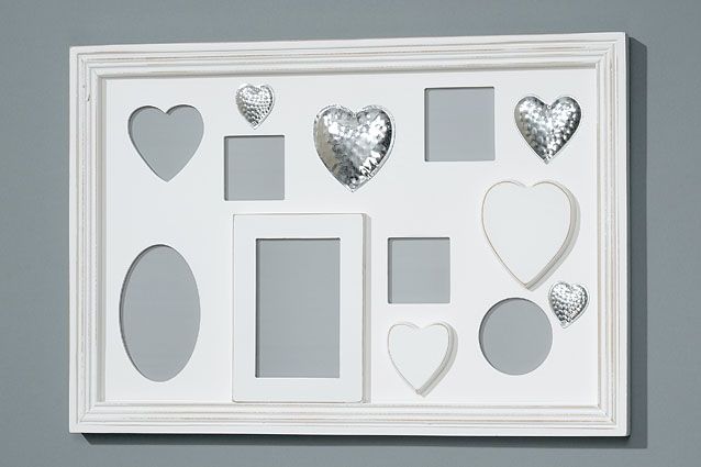 Фоторамка-коллаж на 7 фото "Сердце" 40х60см