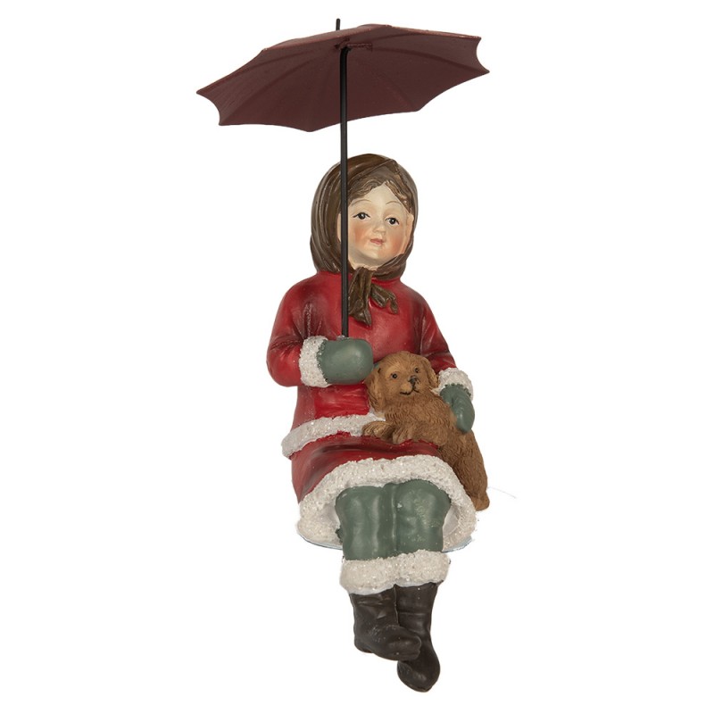 Декор для полки "Девочка с зонтиком" 10x7x19см