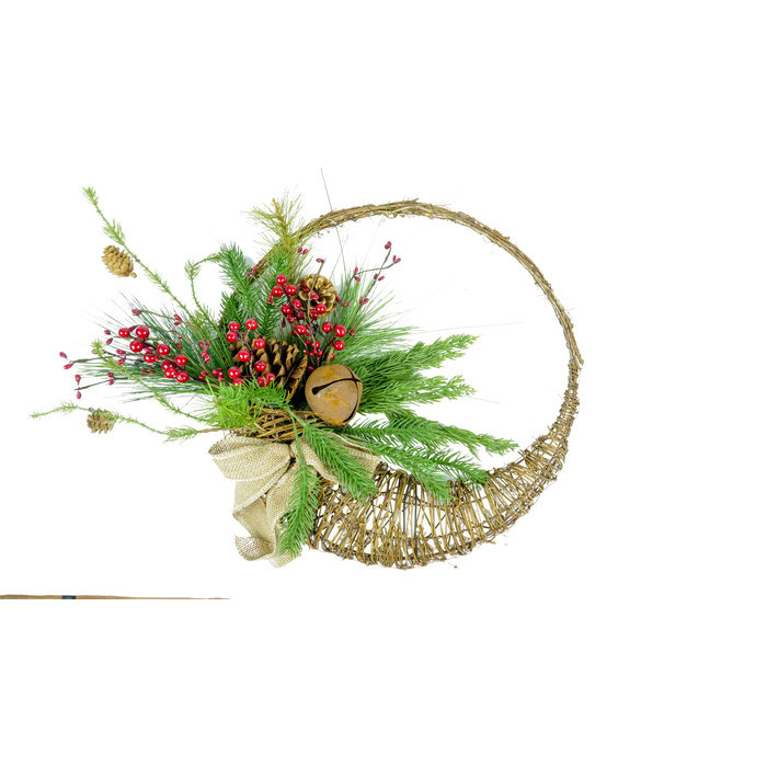 Венок декоративный "Ягодный букет" 43см