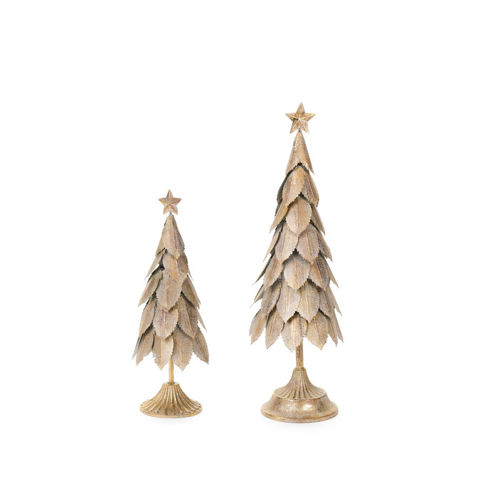 Набор из 2-х шт. Декор "Елки"  37x12,5x12,5 см/49,5x15x15см