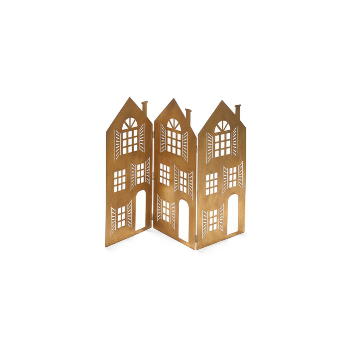 Декор "Ширма из домиков" большая 90x0,1x58см