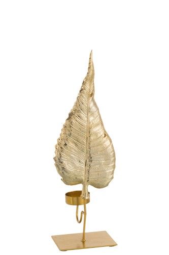 Подсвечник "Лист" 10х8х32см