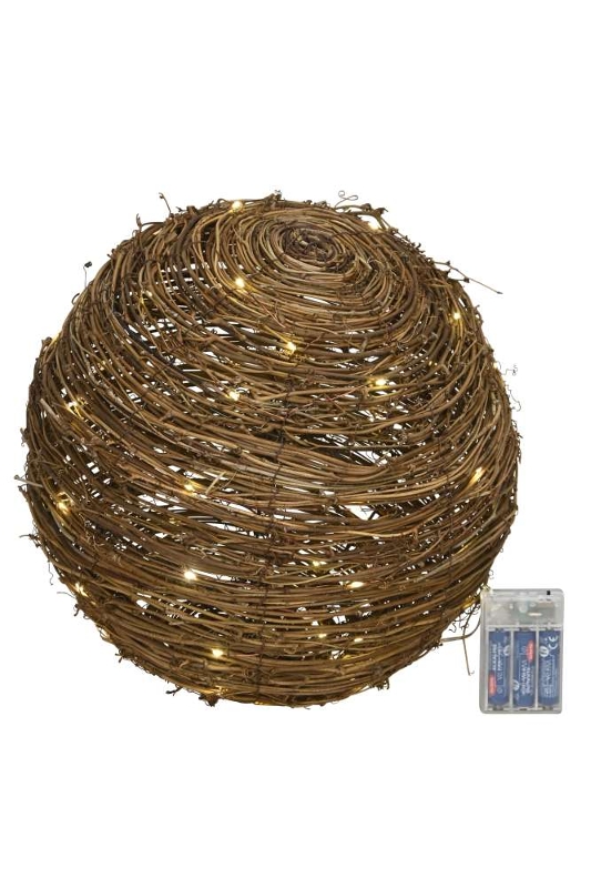 Декор светодиодный "Шар-Натура" большой D30см / 50 LED