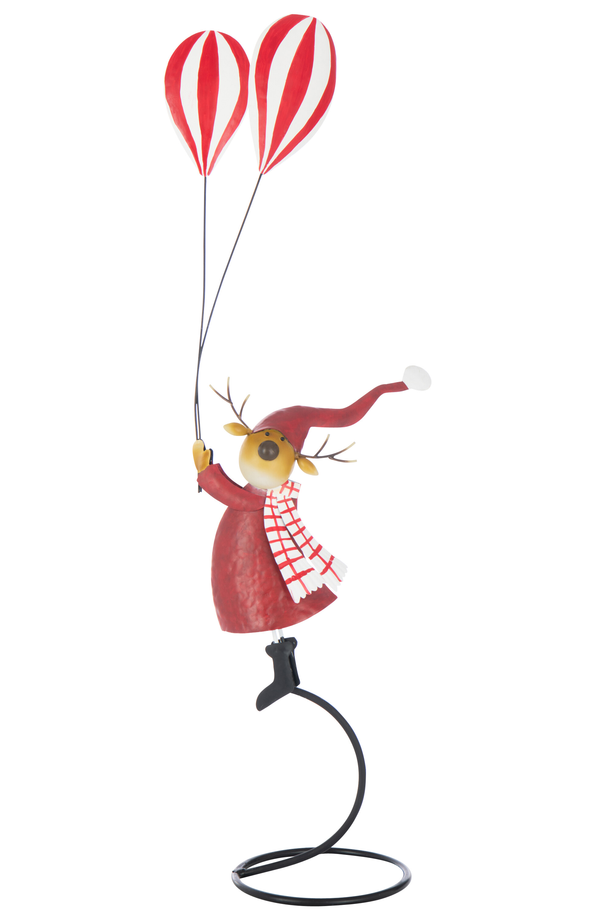 Декор "Олень с шарами" большой 32x17,5x85см