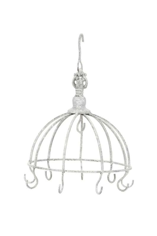 Подвес декоративный "Корона" белый малый 22х28см