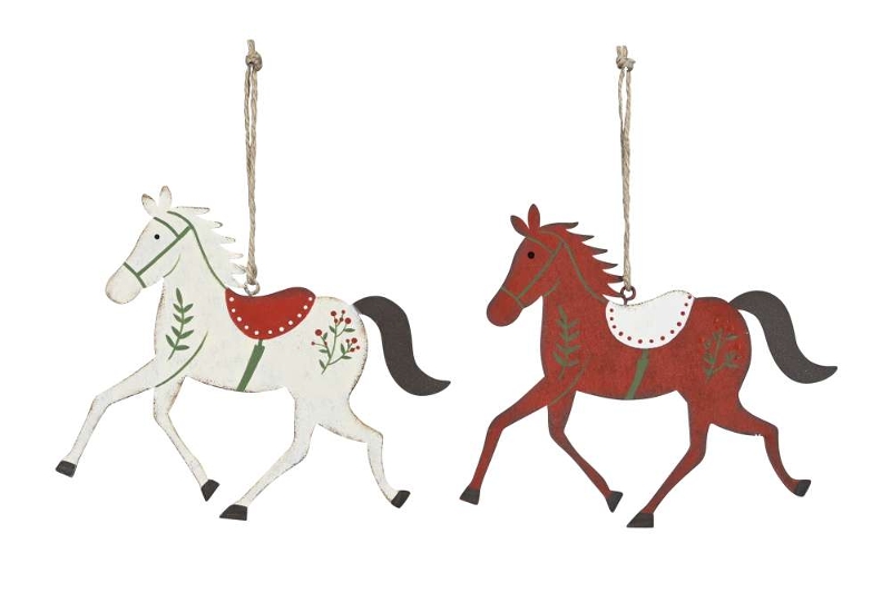 Декор подвесной "Лошадь" в ассортименте 17xH13,5см + 10см подвес