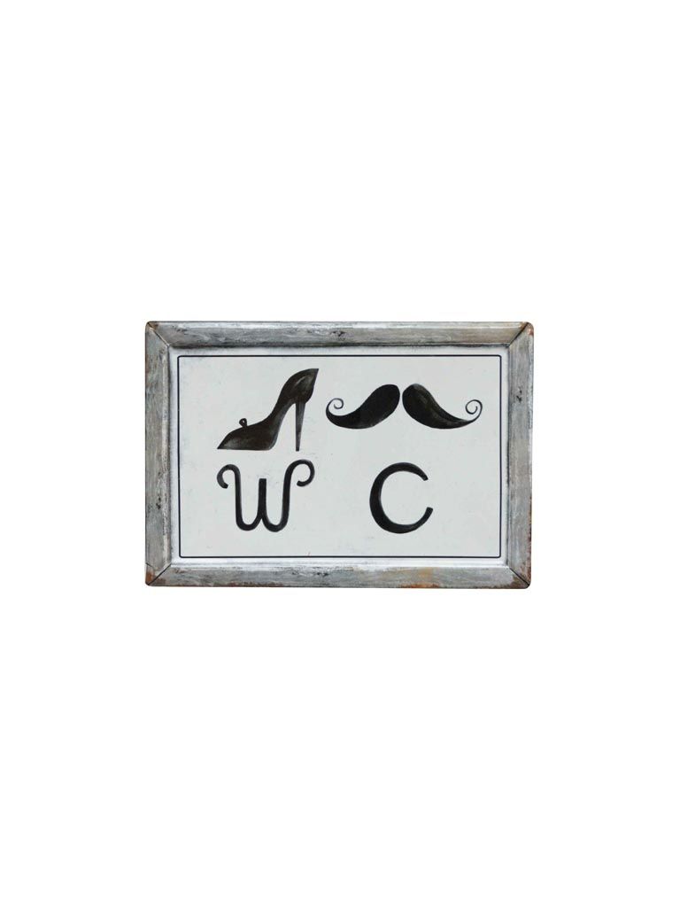 Табличка "WC" 22х25,4см