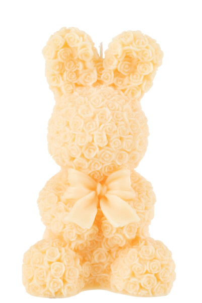 Свеча "Кролик с бантом" большая 13x13x23см