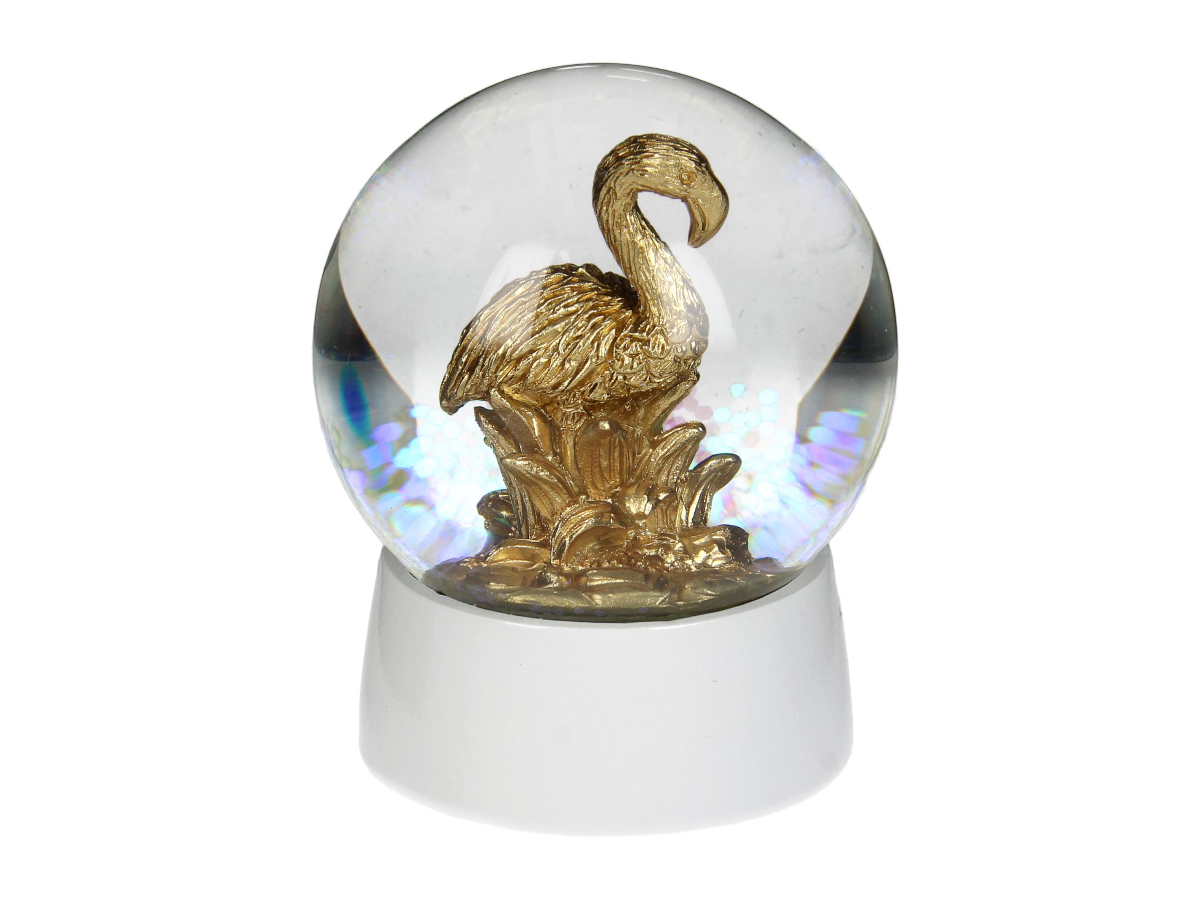 Декор "Снежный шар -Фламинго" 6,5см