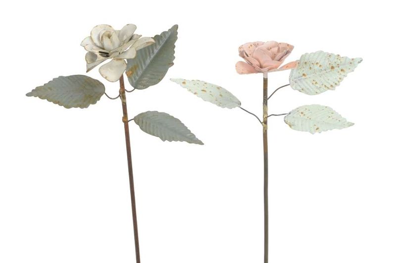 Декор "Роза броканте" в ассортименте 7х7х32см