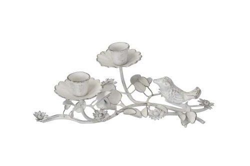 Подсвечник "Птица на ветке" 22x16x8см